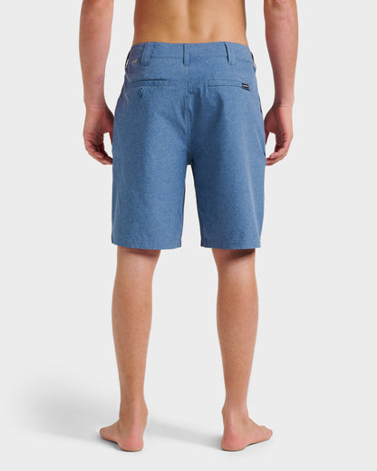 Union Heather 20" Amphibian Hybrid Shorts - Indigo Mist - Quick Silver
