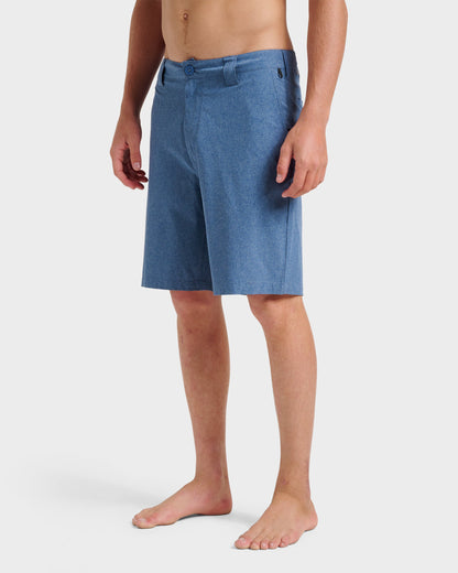 Union Heather 20" Amphibian Hybrid Shorts - Indigo Mist - Quick Silver