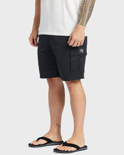 Waterman Maldive Atoll 20" Cargo Shorts - Black - Quick Silver