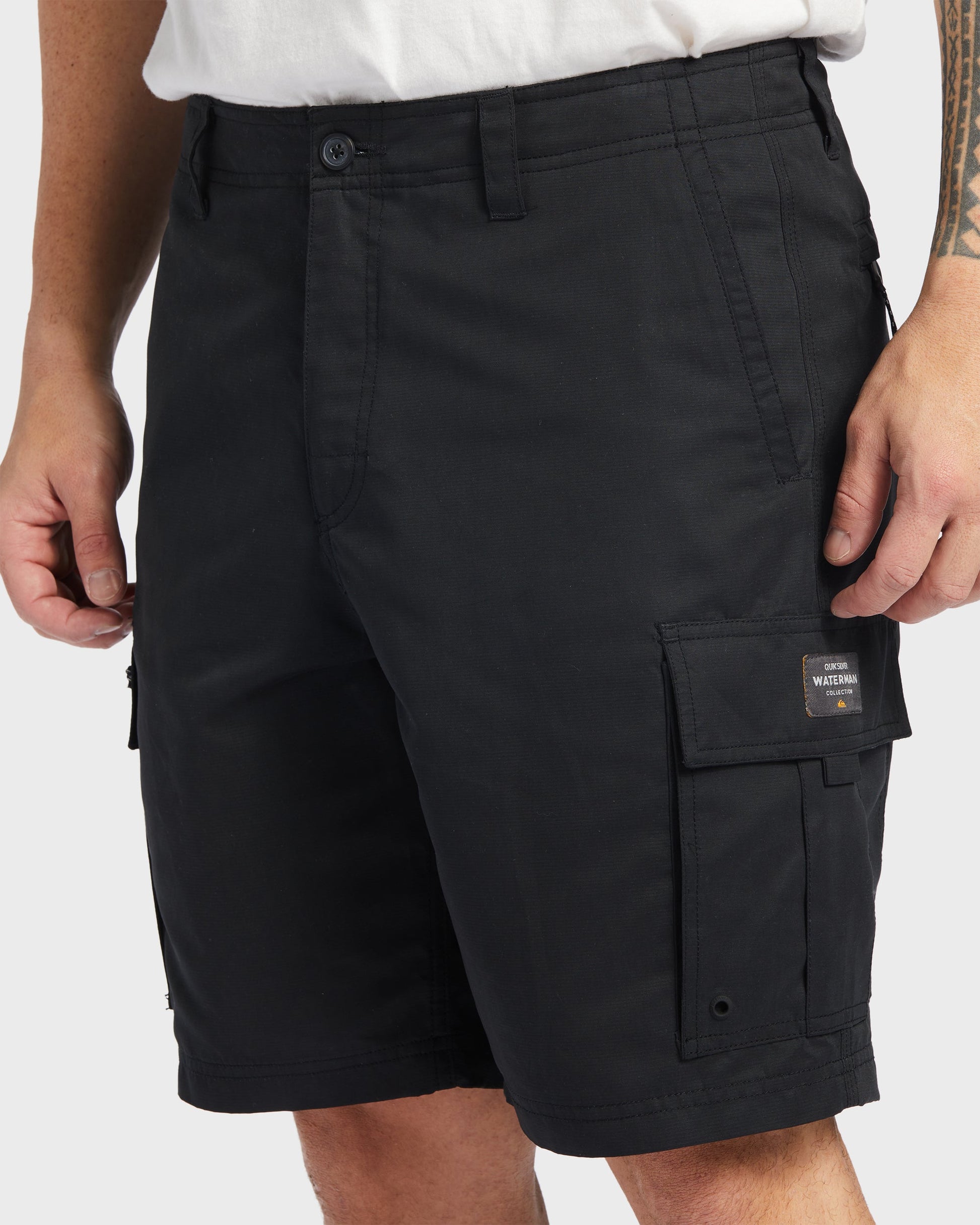 Waterman Maldive Atoll 20" Cargo Shorts - Black - Quick Silver