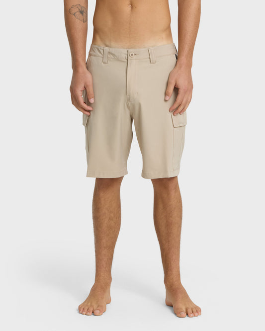Union Amphibian Cargo 20" Hybrid Short - Taupe - Quick Silver