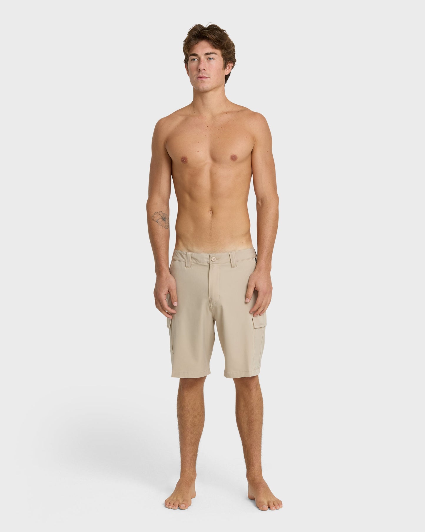 Union Amphibian Cargo 20" Hybrid Short - Taupe - Quick Silver