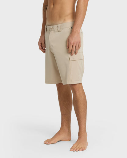 Union Amphibian Cargo 20" Hybrid Short - Taupe - Quick Silver
