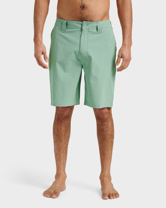 Union Heather 20" Amphibian Hybrid Shorts - Granite Green - Quick Silver