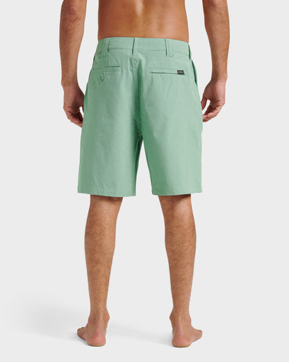 Union Heather 20" Amphibian Hybrid Shorts - Granite Green - Quick Silver