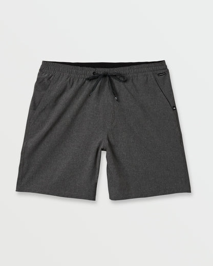 Quick Silver Taxer Heather Amphibian 18" Hybrid Shorts - Black
