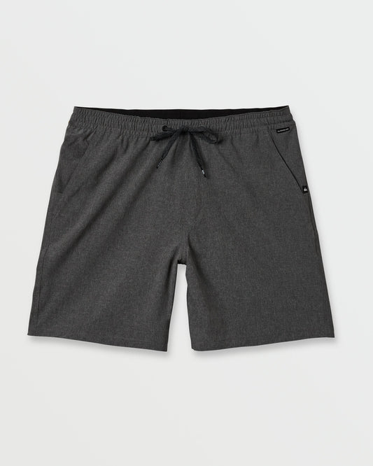 Taxer Heather Amphibian 18" Hybrid Shorts - Black - Quick Silver