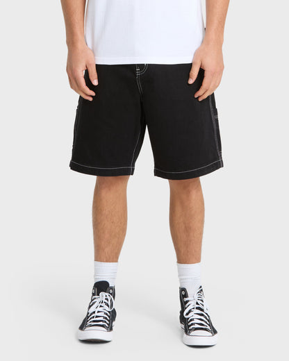 Mercury Carpenter Denim Short - Black - Quick Silver