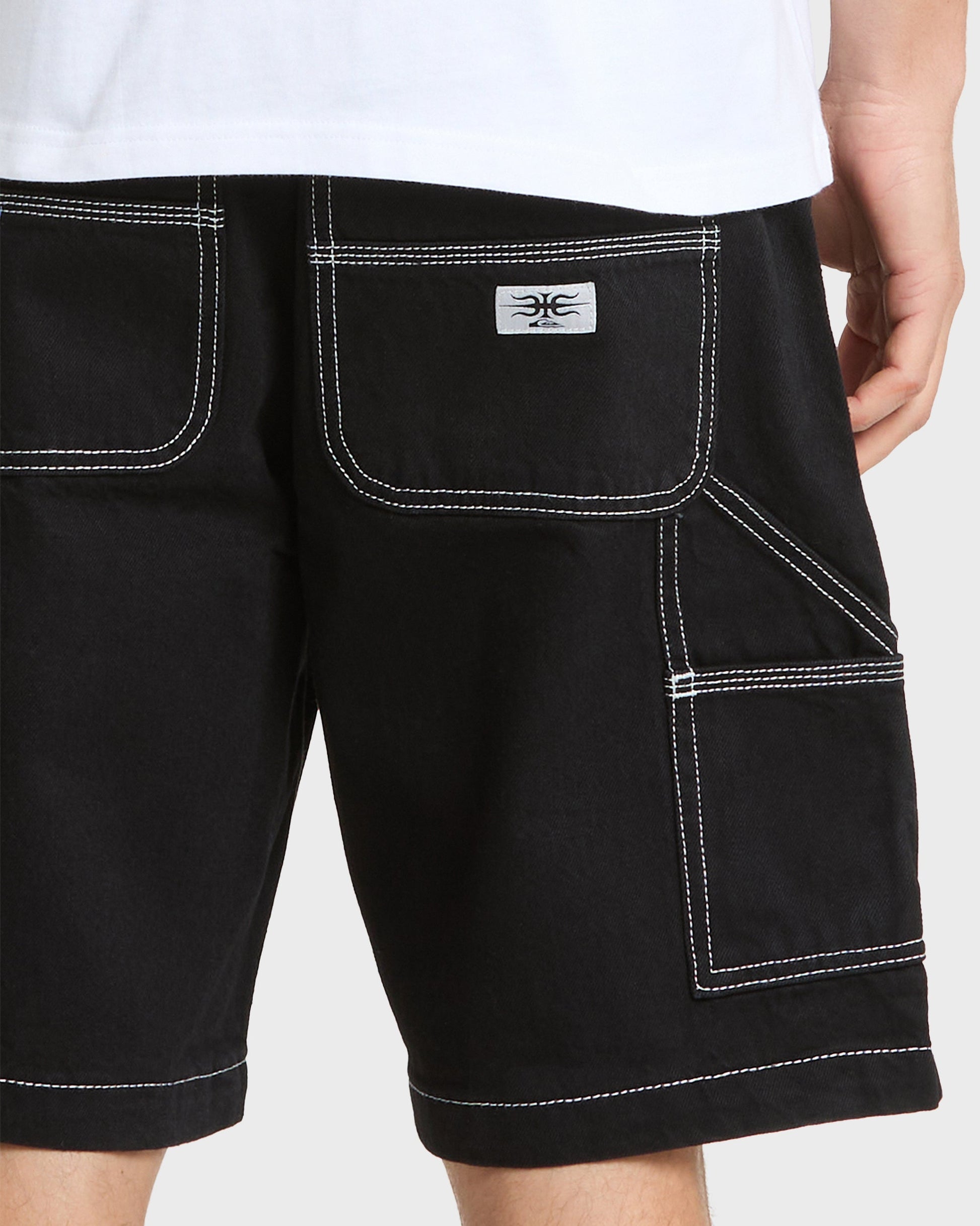 Mercury Carpenter Denim Short - Black - Quick Silver
