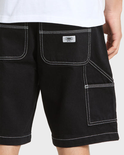 Mercury Carpenter Denim Short - Black - Quick Silver