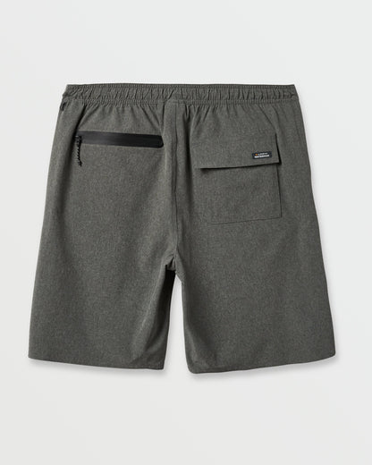 Waterman Suva 20" Amphibian Hybrid Shorts - Dark Grey Heather - Quick Silver