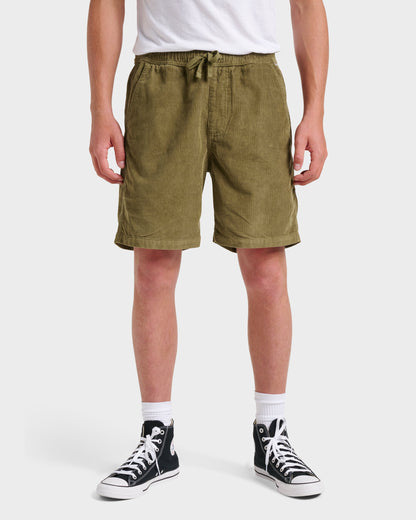 Taxer Corduroy Shorts - Aloe - Quick Silver