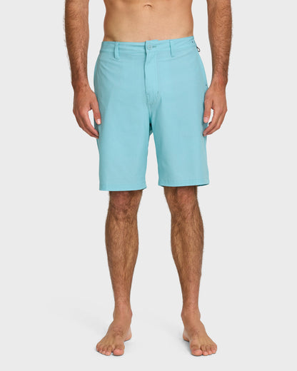 Union Heather 20" Amphibian Hybrid Shorts - Aqua Blue - Quick Silver
