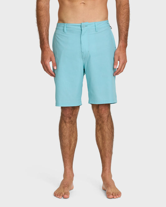 Union Heather 20" Amphibian Hybrid Shorts - Aqua Blue - Quick Silver