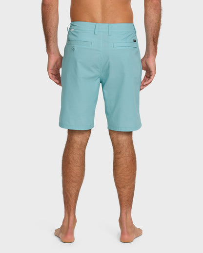 Union Heather 20" Amphibian Hybrid Shorts - Aqua Blue - Quick Silver