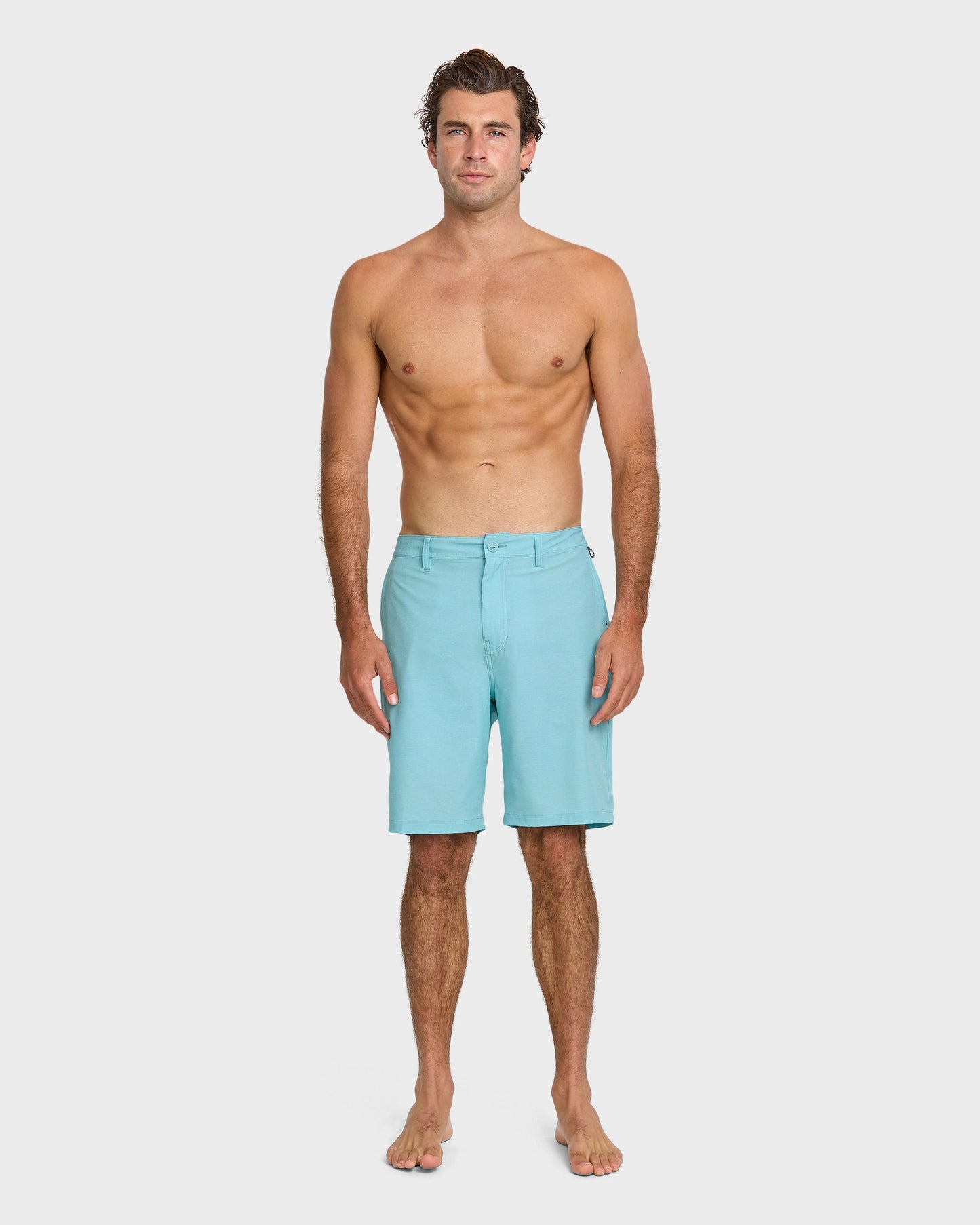 Union Heather 20" Amphibian Hybrid Shorts - Aqua Blue - Quick Silver
