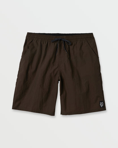 Mercury 20" Amphibian Hybrid Shorts - Dark Roast Brown - Quick Silver