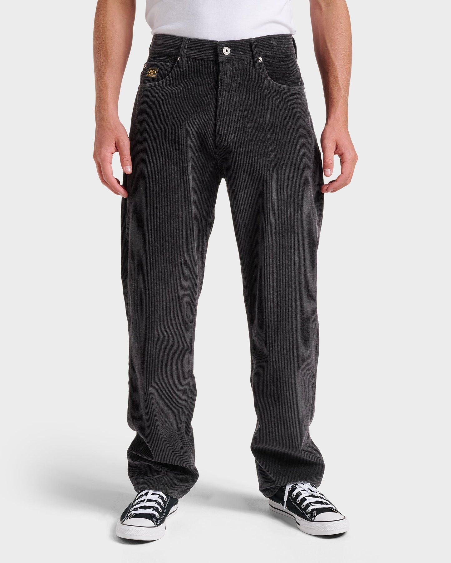 Landers Cord Pants - Phantom - Quick Silver