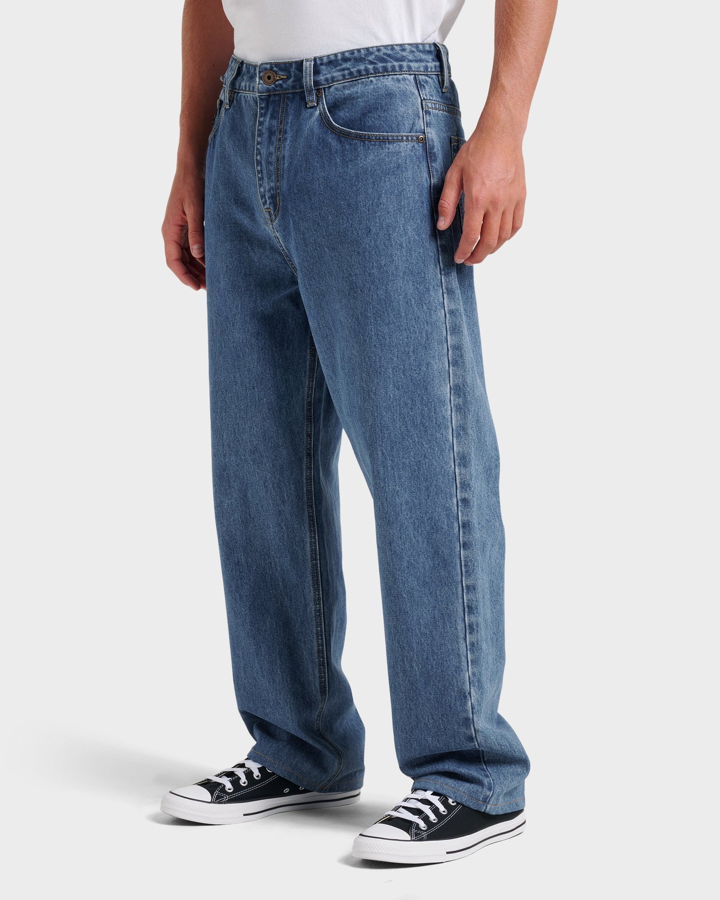 Baggy Denim Pants - Medium Indigo - Quick Silver
