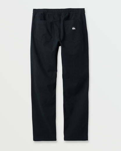 Stretch Canvas Beach Pants - Black - Quick Silver