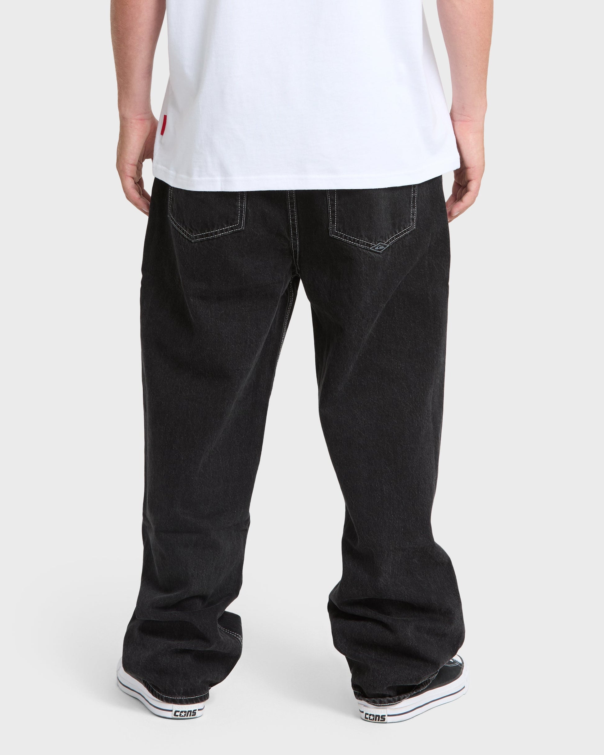 Baggy Denim Pants - Black Wash - Quick Silver