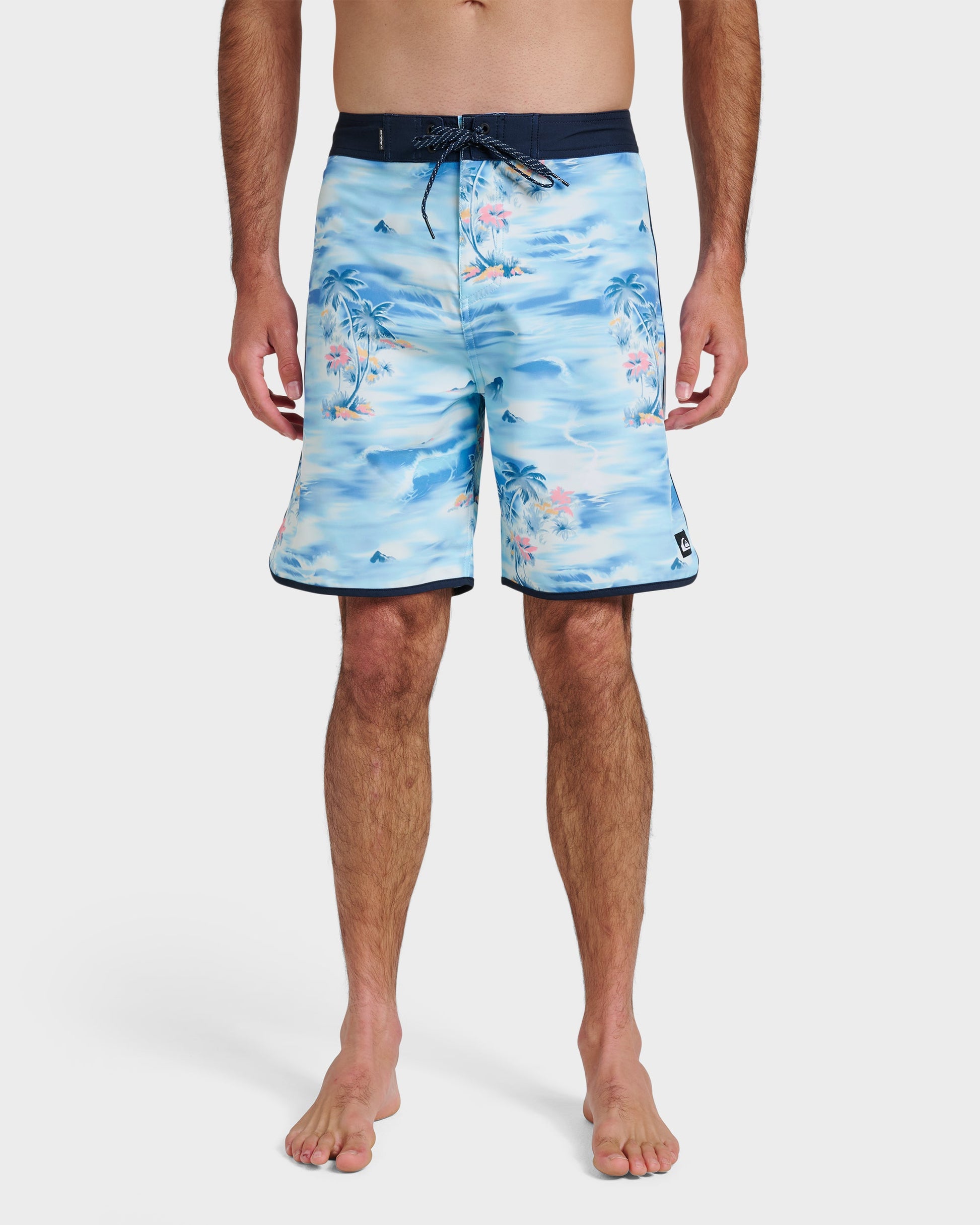 Surfsilk Tropical Surf 19" Boardshorts - Total Eclipse - Quick Silver