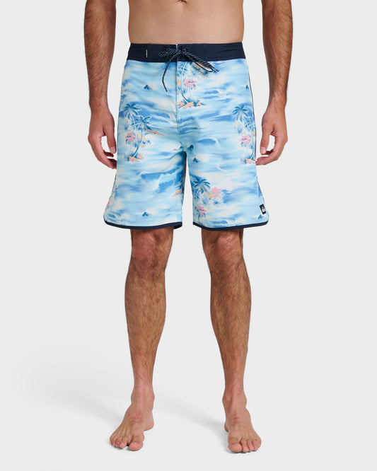 Surfsilk Tropical Surf 19" Boardshorts - Total Eclipse - Quick Silver