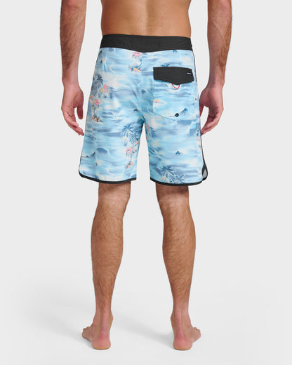 Surfsilk Tropical Surf 19" Boardshorts - Total Eclipse - Quick Silver