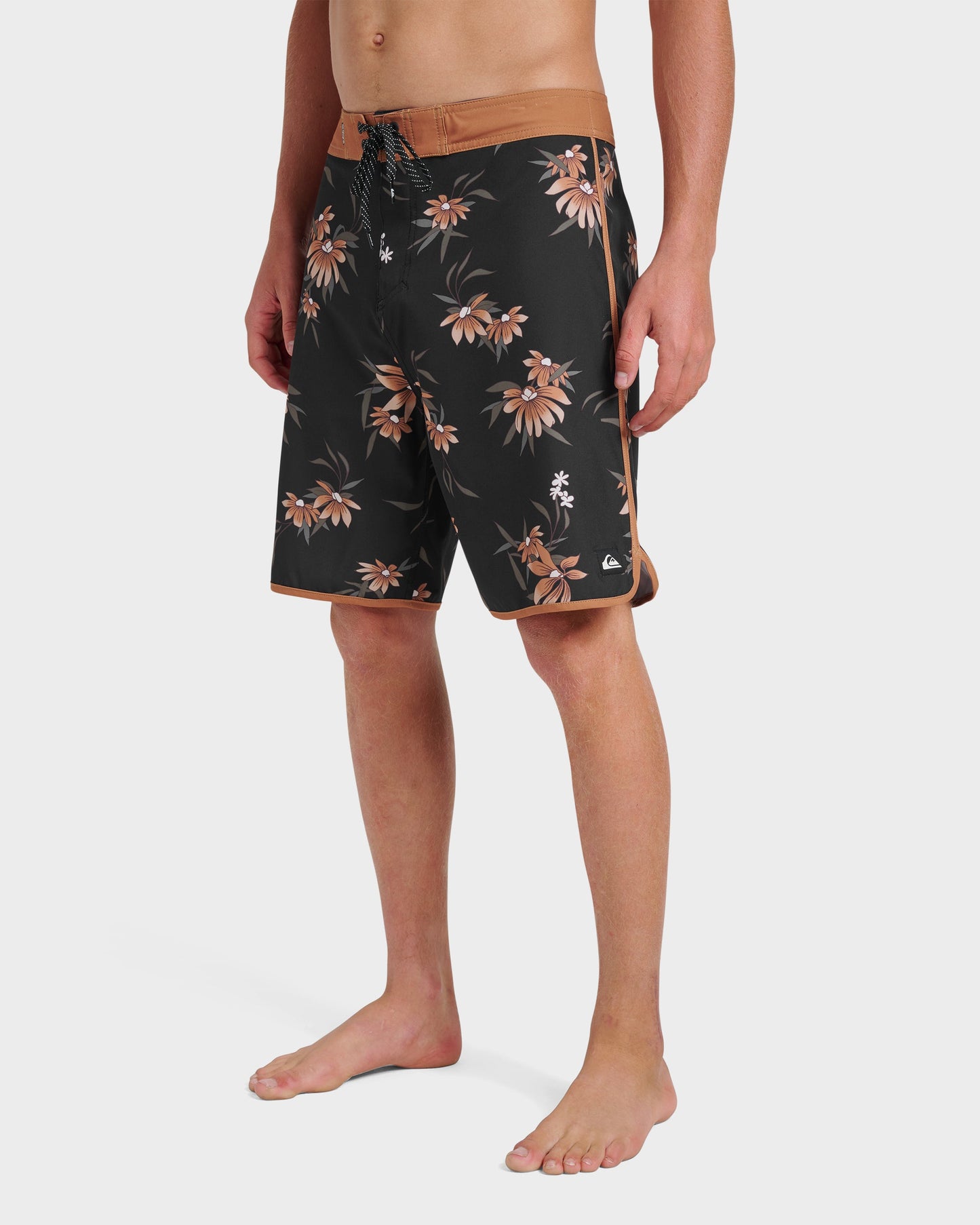 Surfsilk Costal Flora 19" Boardshorts - Black - Quick Silver