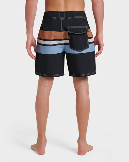 Original Straight Leg 18" Boardshorts - Black - Quick Silver