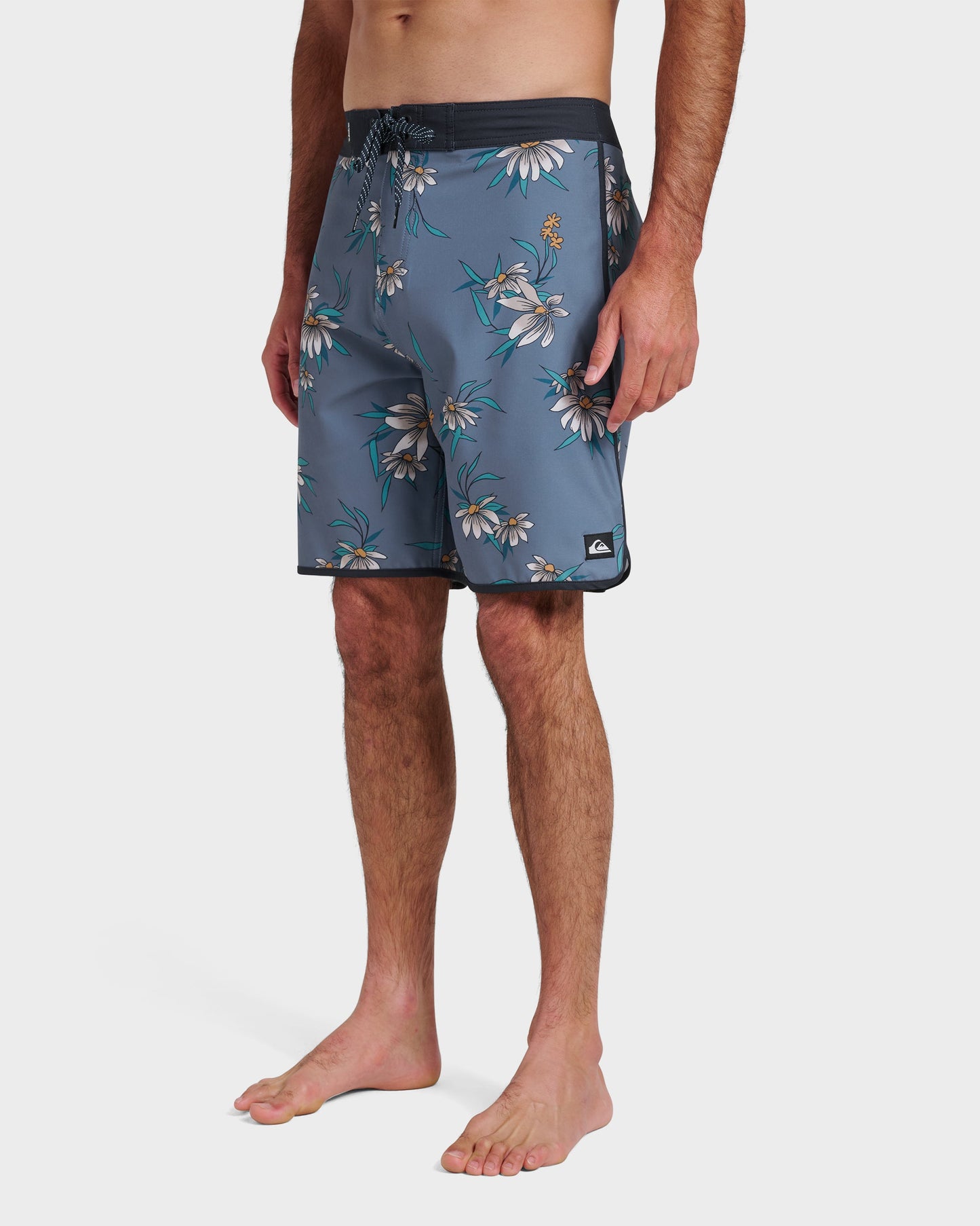 Surfsilk Costal Flora 19" Boardshorts - China Blue - Quick Silver