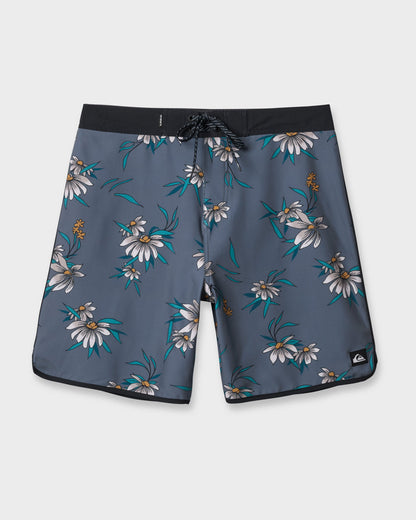 Surfsilk Costal Flora 19" Boardshorts - China Blue - Quick Silver