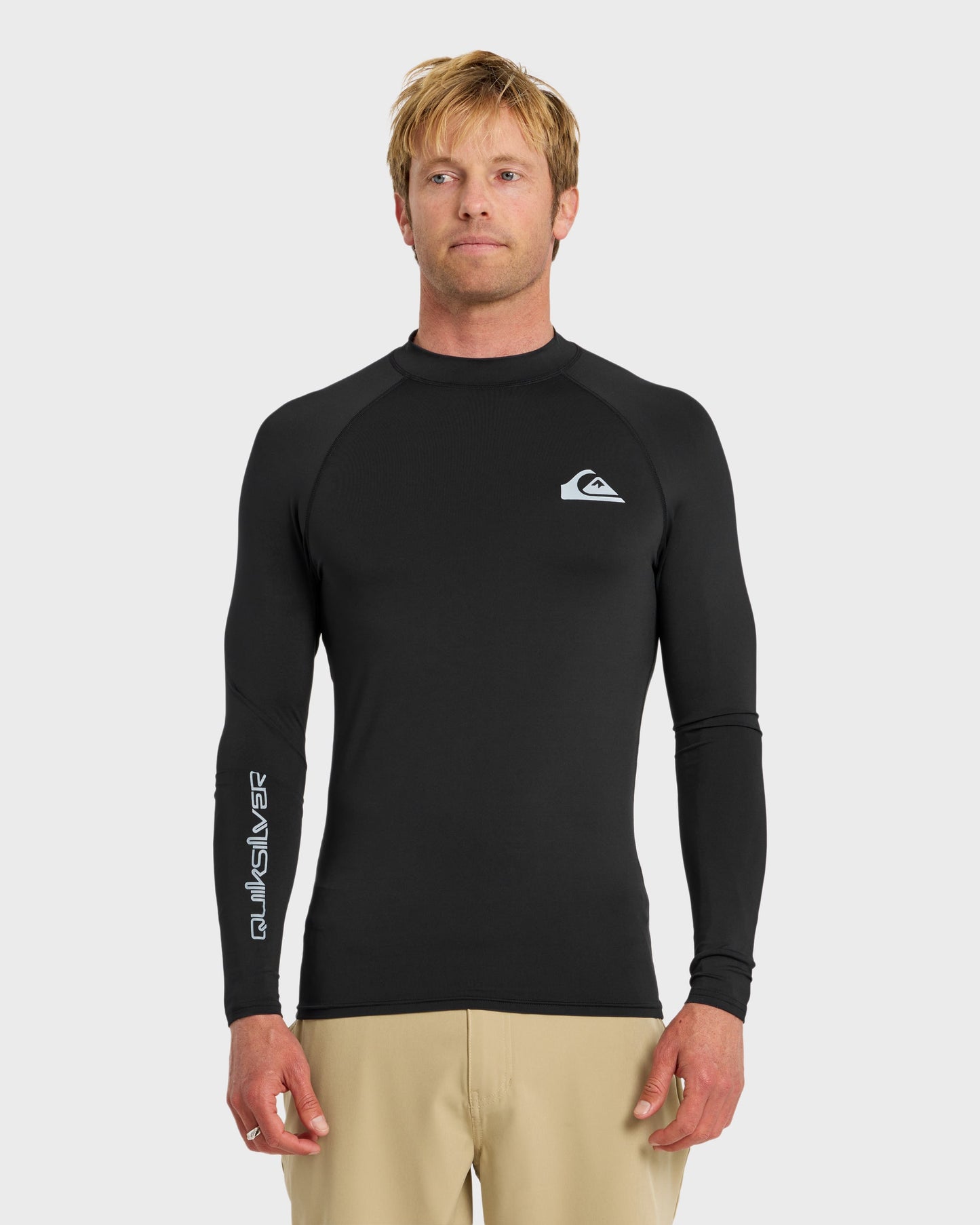 Everyday UPF 50 Long Sleeve Rashguard - Black - Quick Silver