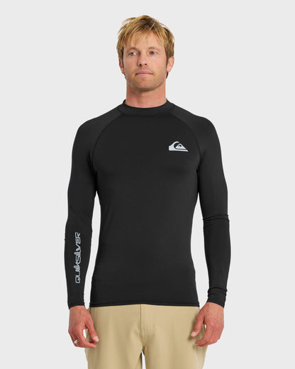 Everyday UPF 50 Long Sleeve Rashguard - Black - Quick Silver