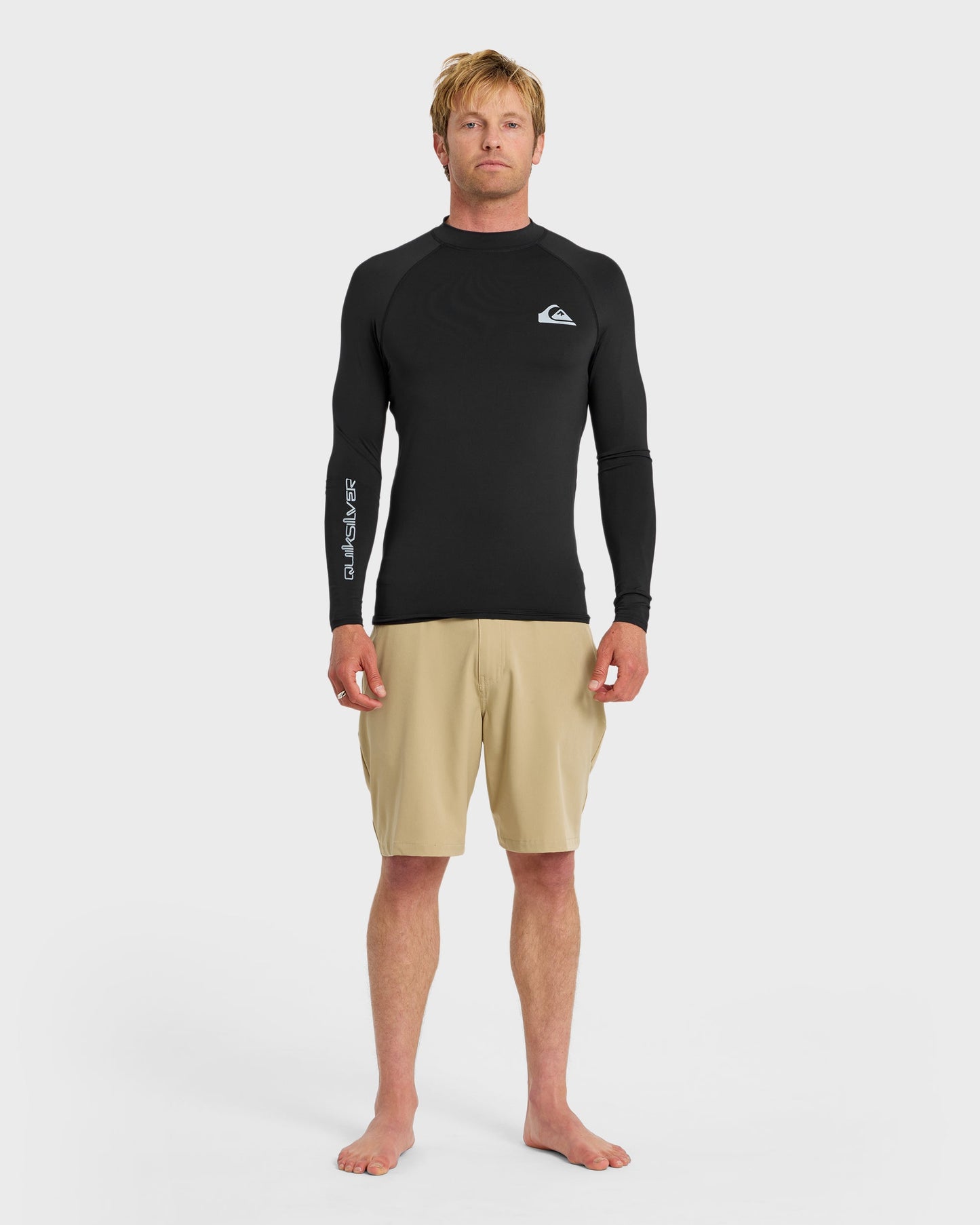 Everyday UPF 50 Long Sleeve Rashguard - Black - Quick Silver
