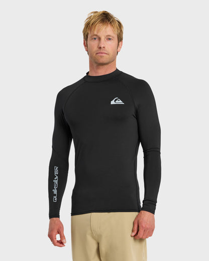 Everyday UPF 50 Long Sleeve Rashguard - Black - Quick Silver