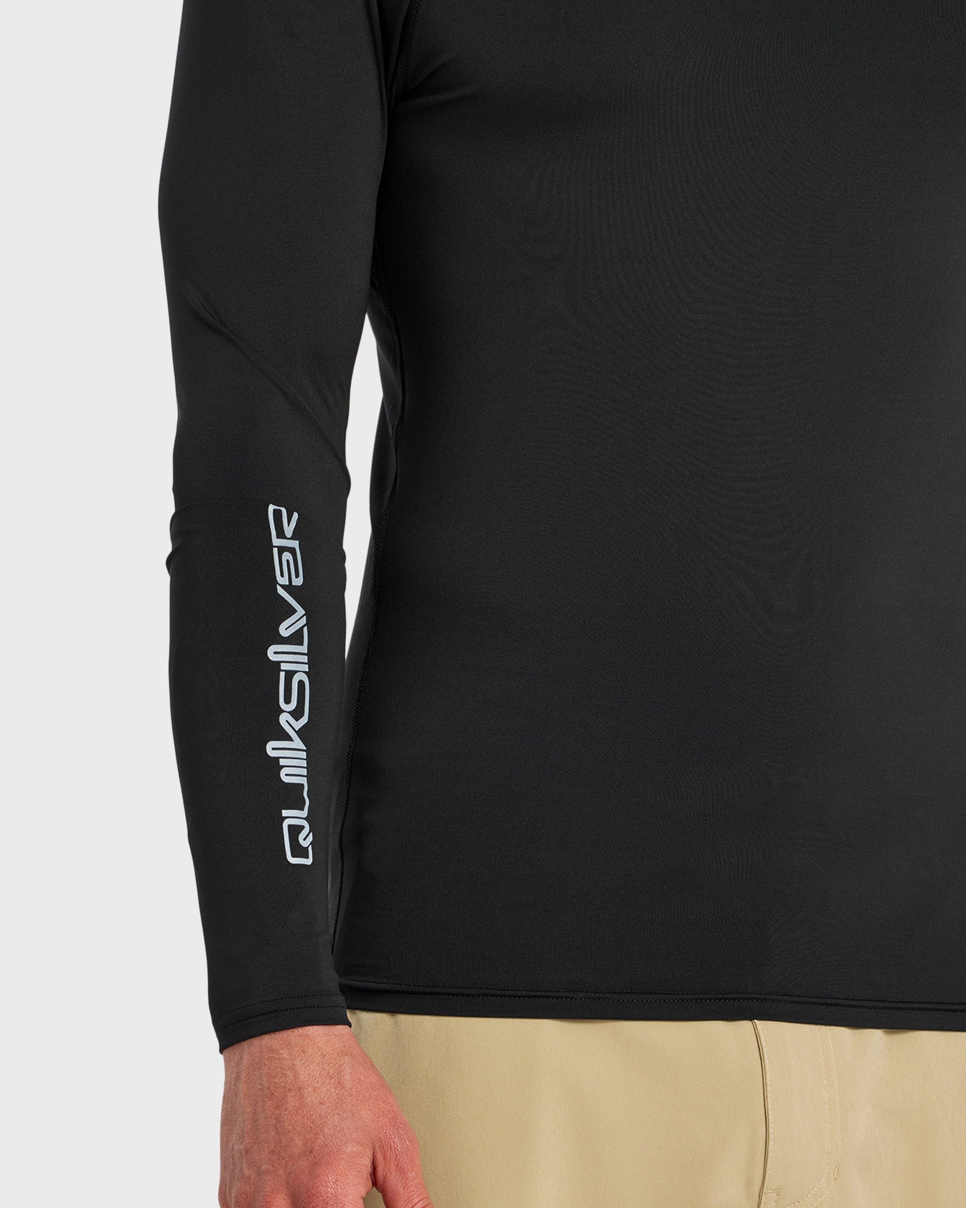 Everyday UPF 50 Long Sleeve Rashguard - Black - Quick Silver