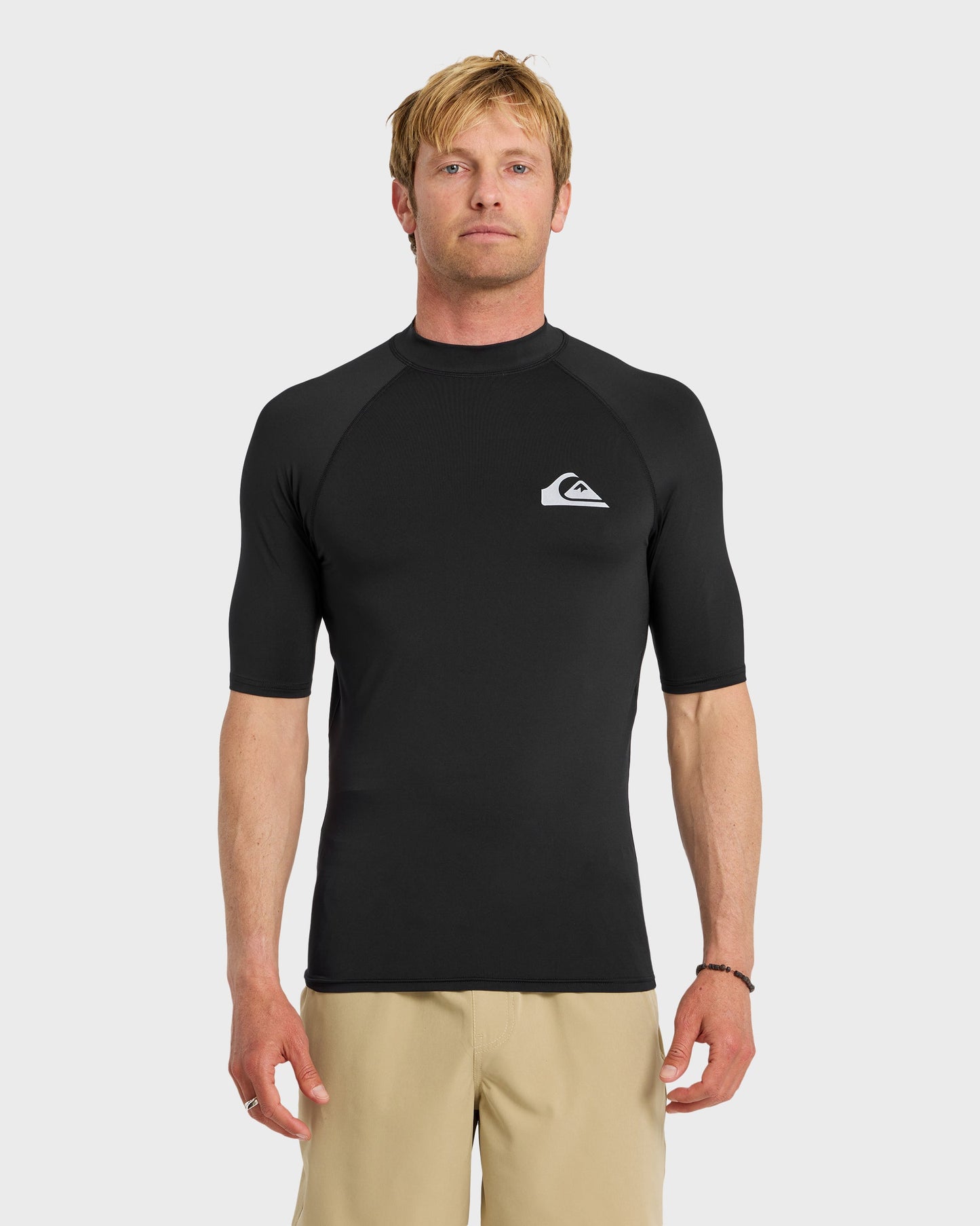 Everyday UPF 50 Short Sleeve Rashguard - Black - Quick Silver