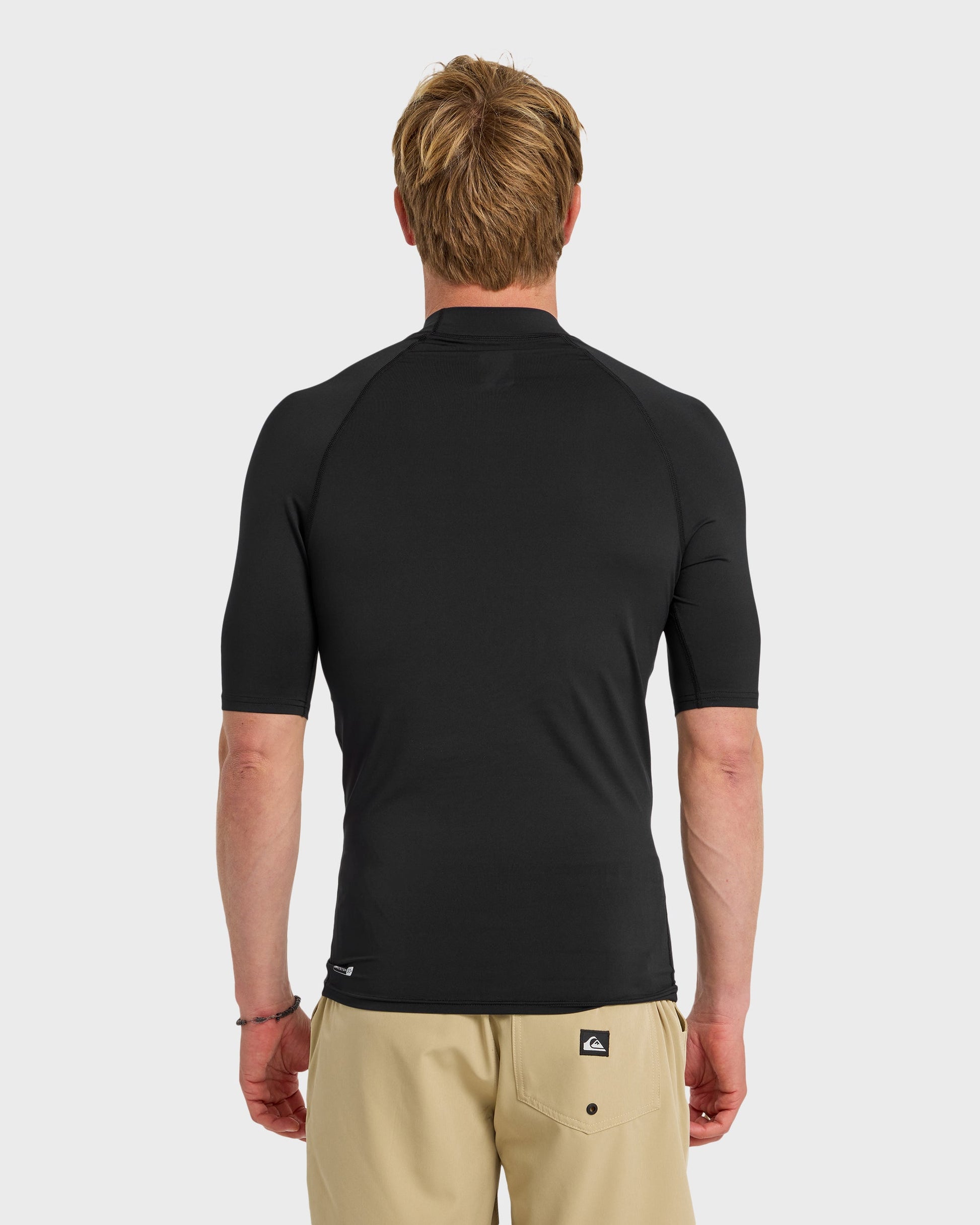 Everyday UPF 50 Short Sleeve Rashguard - Black - Quick Silver