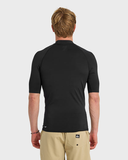 Everyday UPF 50 Short Sleeve Rashguard - Black - Quick Silver