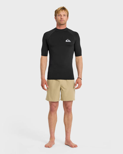 Everyday UPF 50 Short Sleeve Rashguard - Black - Quick Silver