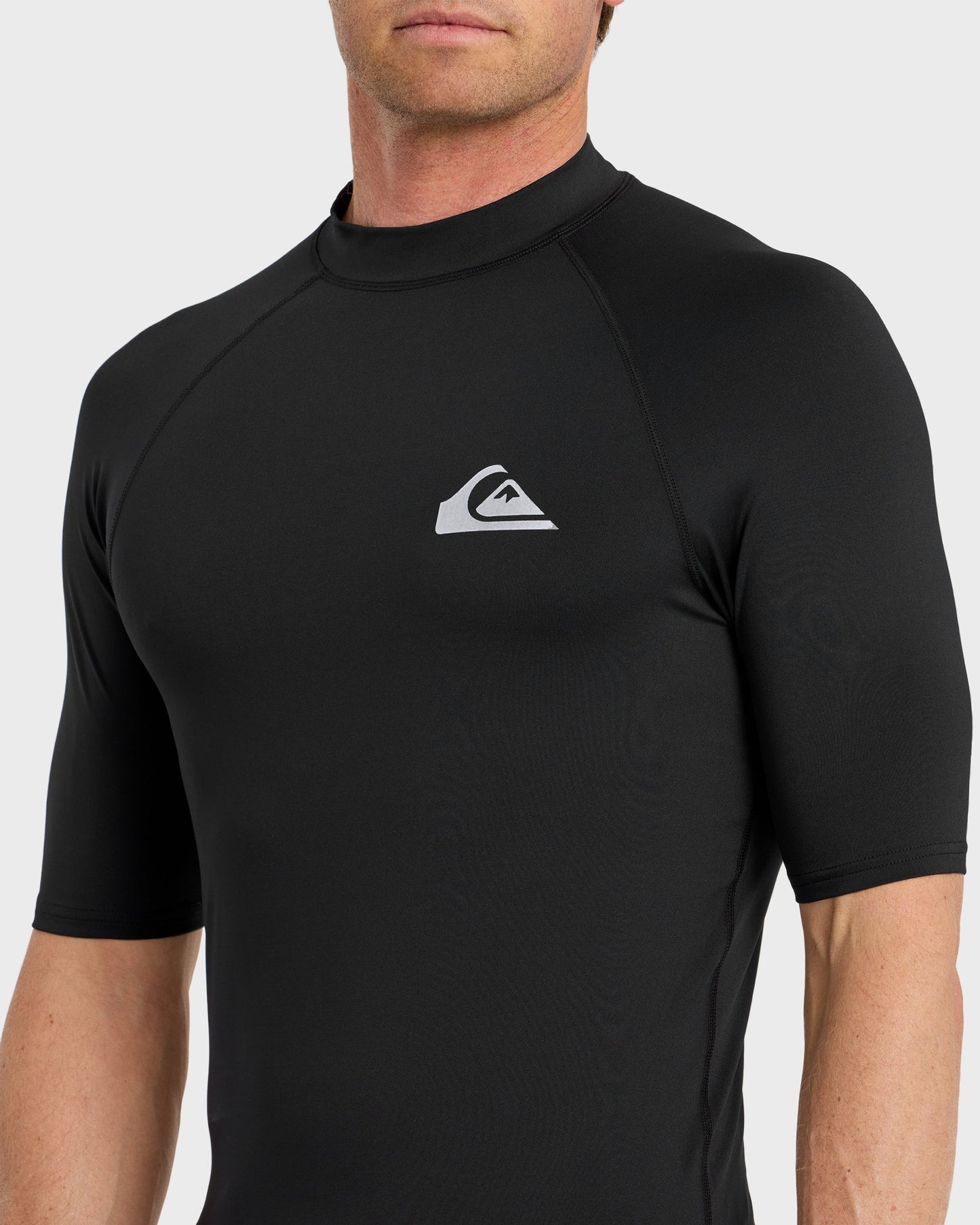 Everyday UPF 50 Short Sleeve Rashguard - Black - Quick Silver