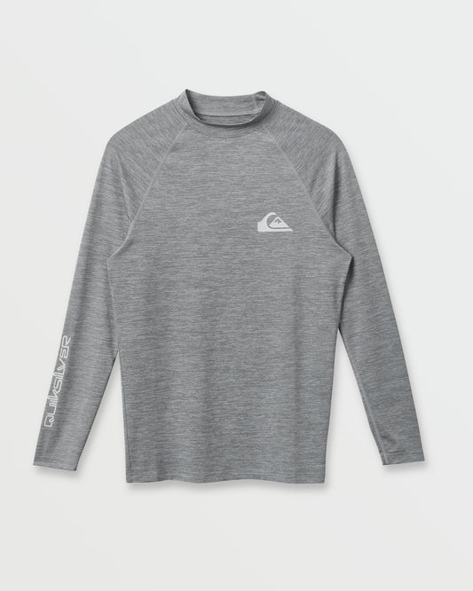 Everyday UPF 50 Long Sleeve Rashguard - Smoked Gray Heather - Quick Silver