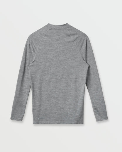 Everyday UPF 50 Long Sleeve Rashguard - Smoked Gray Heather - Quick Silver