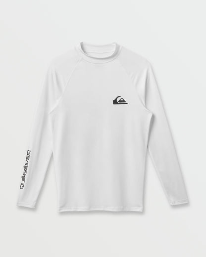 Everyday UPF 50 Long Sleeve Rashguard - White - Quick Silver