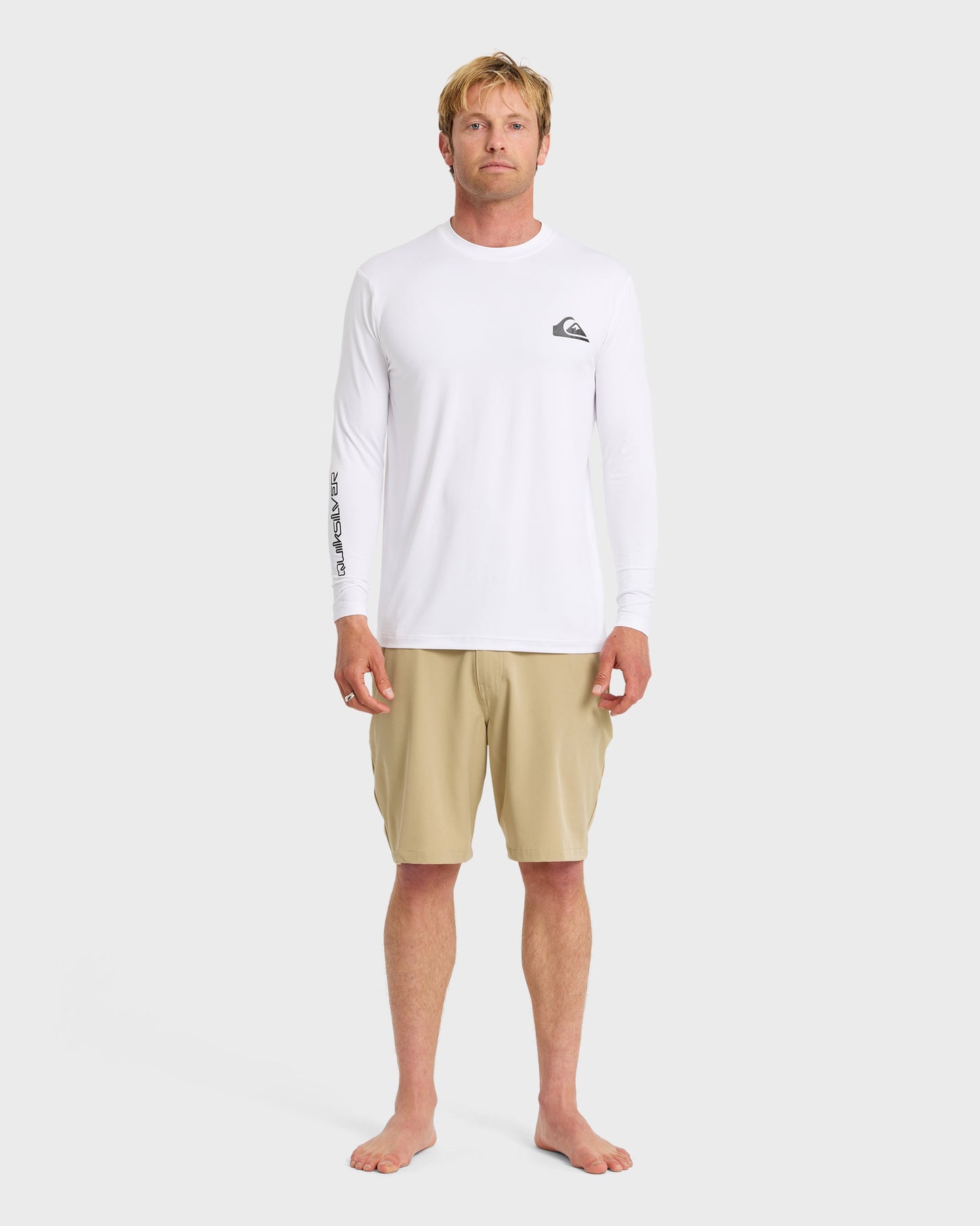 Everyday Long Sleeve Surf Tee - White - Quick Silver