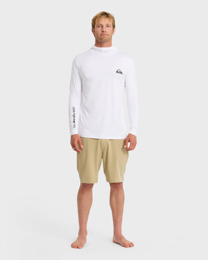 Everyday Hooded Surf Tee - White - Quick Silver