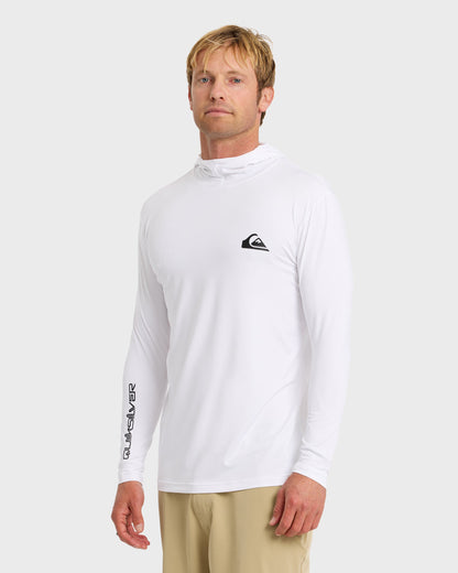 Everyday Hooded Surf Tee - White - Quick Silver