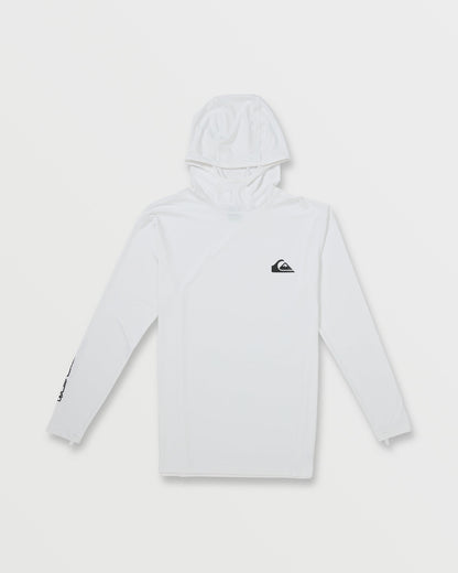 Everyday Hooded Surf Tee - White - Quick Silver