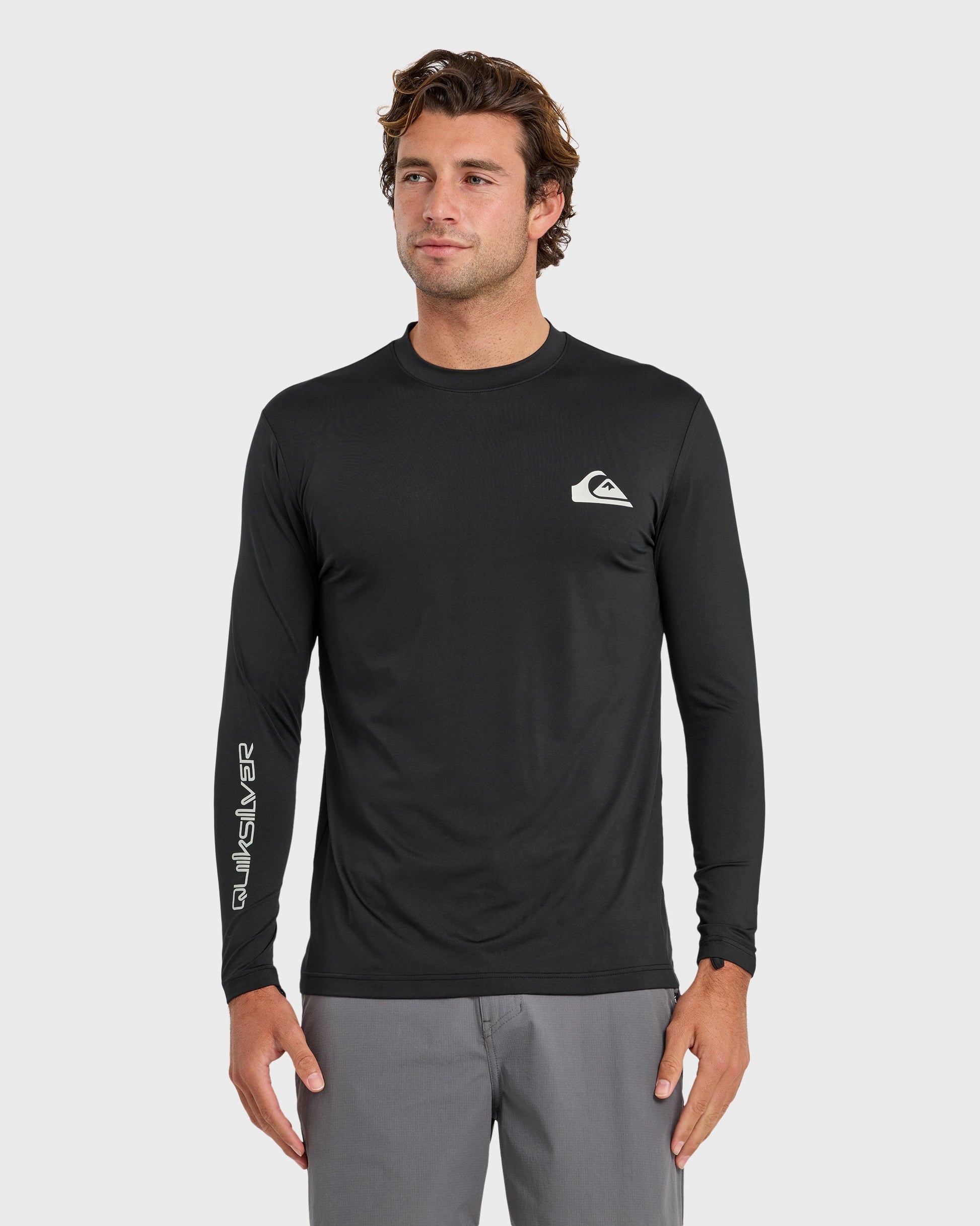 Everyday Long Sleeve Surf Tee - Black - Quick Silver